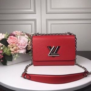 Louis Vuitton Twist MM Red Epi Bag